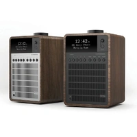 Revo SuperSignal Walnut Tabletop Radio with DAB+, FM and Bluetooth - Black Shadow