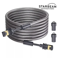 STARBEAM Starlink Gen3 Outdoor Armoured Stainless Steel Sleeve Ethernet Cable 10m