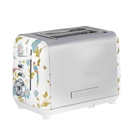  VQ LAURA ASHLEY 2 SLICE TOASTER -  ELVENDEN WHITE & SILVER 