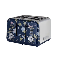  VQ LAURA ASHLEY 4 SLICE TOASTER -  ELVENDEN BLUE & SILVER 