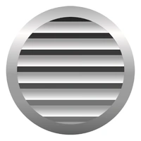 Sirius 125mm Square Louvre Grill with Adjustable Curved Blades SCV-125