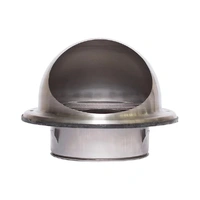 Sirius 150mm Stainless Steel External Fixed Louvre Wall Vent Dome SDV-150