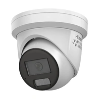 Hikvision HiLook IPC-T269H-MU-SL, 6MP Turret Camera, White with Blue/Red, 2.8mm Fixed Lens, IR 30m, Built-in Mic