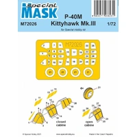 Special Hobby 1/72 P-40M Warhawk/Kittyhawk Mk.III MASK