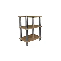 Silcron Steelseries 3 Shelf Hi-Fi Rack - Timber