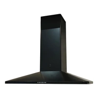 Sirius 900mm Ombra Black Canopy Rangehood with SEM11 Offboard Motor SL22ELEM90B