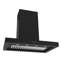 Sirius 1200mm Classic Alfresco Black Rangehood with Onboard Motor SL80BBQ120ELB