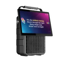 Laser Dual Wi-Fi Karaoke Android LED 14.1 Inch Screen With Wireless Microphones X 2 SP-KAAD14-977
