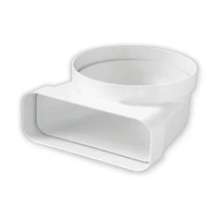 Sirius Vertical Rectangular to Round Adapter 220mmx90mm 90-degree SPS-66101000022