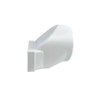 Sirius 220mm x 90mm Rectangular To 200mm Round Straight Adapter SPS-66101030200