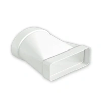 Sirius 220mm x 90mm Rectangular To 150mm Round Straight Adapter SPS-66101030229