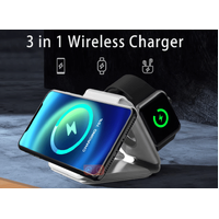 Rewyre 3 in 1 Magnetic Fast Wireless Foldable MagSafe Charger White SY-W0233