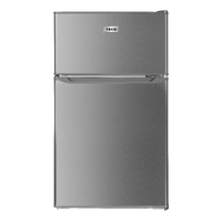 TECO 85L 2 Door Bar Fridge Silver TBF85SMTAH