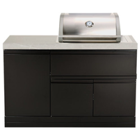 Crossray Mini Outdoor Kitchen with 2 Burner Drop-In Gas BBQ TC2K-MK2