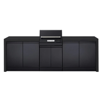 Crossray Extreme Outdoor Kitchen with Electric BBQ, Double Fridge and White Sintered Stone Benchtops TCEK-05