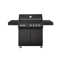 Crossray Xplor 4 Burner Trolley Gas BBQ Black TCX4PL-B