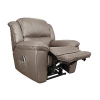 Texas Dual Motor Lift Chair - Taupe Leather TEXADUALTPE