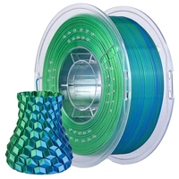 Elegoo Silk PLA Filament Silk Blue Green 1.75mm 1kg TL6428