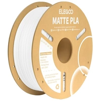 Elegoo PLA Matte Filament Matte White 1.75mm 1kg TL6484