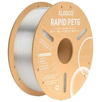 Elegoo Rapid PETG Filament Translucent 1.75mm 1kg TL6519