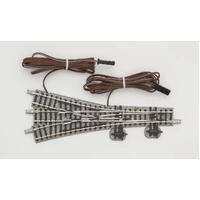 Tomix N Electric 3-Way Turnout Track Left Hand 21-5/16" 541mm & Right Hand 11" 280mm Radius 15°