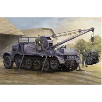 Trumpeter 1/35 Schwerer Zugkraftwagen 18 t with 6 t Billstein-Crane Sd.Kfz.9/1 Plastic Model Kit