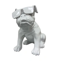 Urban Attitude Bulldog Statue - Gloss White