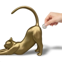 Urban Attitude Cat Butt Money Box - Matte Gold