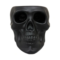 Urban Attitude Skull Statue - Matte Black