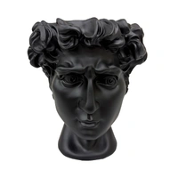 Urban Attitude David Head Planter - Matte Black