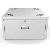 Universal Laundry pedestal with drawer and lock (not heat-pump dryer compatible)