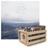 Crosley Record Storage Crate & Shawn Mendes Wonder - Vinyl Album Bundle