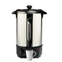 HEALTHY CHOICE STAINLESS STEEL 10 LITRE URN, AUTO SHUT OFF, 1600 WATTS, WATER GAUGE