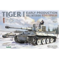 UStar 1/48 Tiger I Early Prod Full Interior Wittmann’s Command Tiger Plastic Model Kit [NO-004]