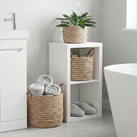 Urban Style Woven Baskets Daisy Set of 3 Natural 350x350x350mm US100013