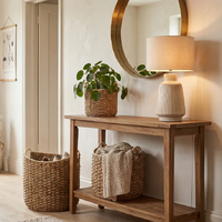 Urban Style Woven Baskets Aster Set of 3 Natural 450x450x360mm US100014