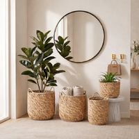 Urban Style Woven Baskets Marigold Set of 4 Natural 420x420x480mm US100019