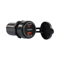 PD PRO USB-A +USBC Charger Socket 100w 12-24v Not Backlit USB-100W-QC-LIT