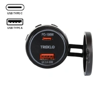 PD PRO USB-A +USBC Charger Socket 100w 12-24v Backlit USB-100W-QC