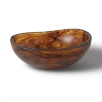Urban Attitude RAQS Salad Bowl Height: 11.5cm, Width: 29.5cm, Length: 31cm - Dark Cocoa