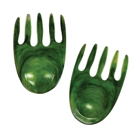 Urban Attitude SHELLY Salad Hands Servers Length 14cm, Width 9.3cm - Sage Mist
