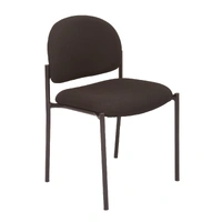 Fabric 4 Leg Visitor Chair - Black V100-BL