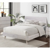 Polo Double Bed - Brushed White VHNB-POLO-03