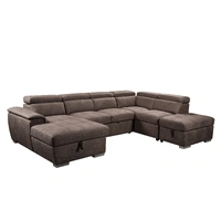 Brighton Corner Modular Left Hand Facing Chaise / Right Hand Facing Ottoman - Mushroom VO-BRIG-01