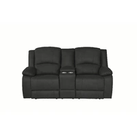 Captain 2 Seater Electric Recliner Sofa with Console - Jet VO-CAPT-2ER-JET