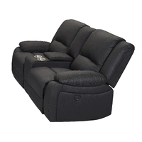 Captain 2 Seater Electric Recliner Sofa with Console - Onyx VO-CAPT-2ERONYX