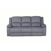 Captain 3 Seater Electric Recliner with Dropdown Table (Light/USB) - Latte VO-CAPT-3ER-LAT