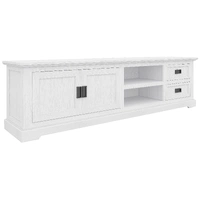 Coastal 2200mm TV Unit 2 Door, 2 Niche, 2 Drawer - White VO-COAS-13
