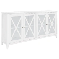 Hampton Buffet Glass Door - White VO-HAMP-03