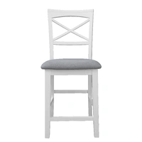 Hampton Bar Chair Ð Light Grey Fabric Seat VO-HAMP-20
